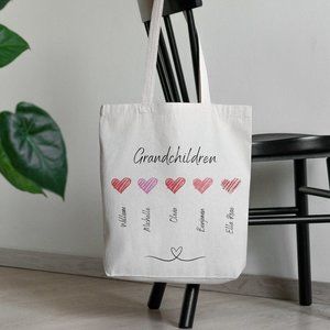 Custom Grandchildren Tote Bag